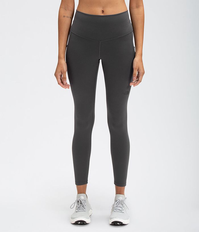 The North Face Motivation High-Rise 7/8 Pocket Tight Womens Leggings Dark Grey 305498-MFT